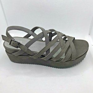 Eileen Fisher Strappy Sandals  Sz 6.5 Gray Grey